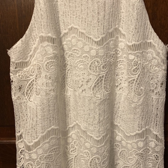 Monteau Spaghetti strap Laced Overlay Dress - Picture 2 of 7